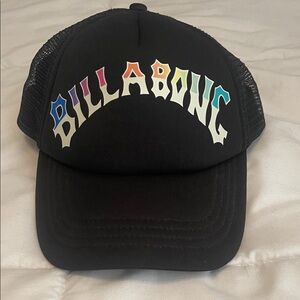 Billabong Multicolor Logo Black Cap/Trucker Hat